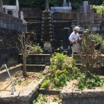 東京稲城市で、お墓のリフォーム開始です。
