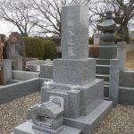 東京都内の墓地　国産銘石（東北の石）の石塔二基を建立しました