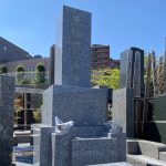 稲城市の寺院墓地　福島県産・芝山石製の和型石塔を建立しました
